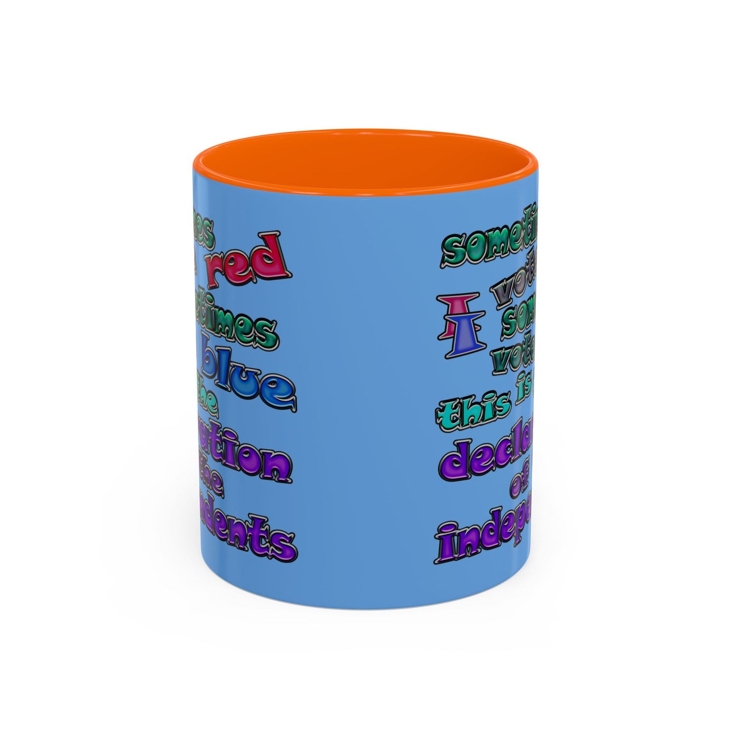 declaration of the independents - Accent Mug (light blue)