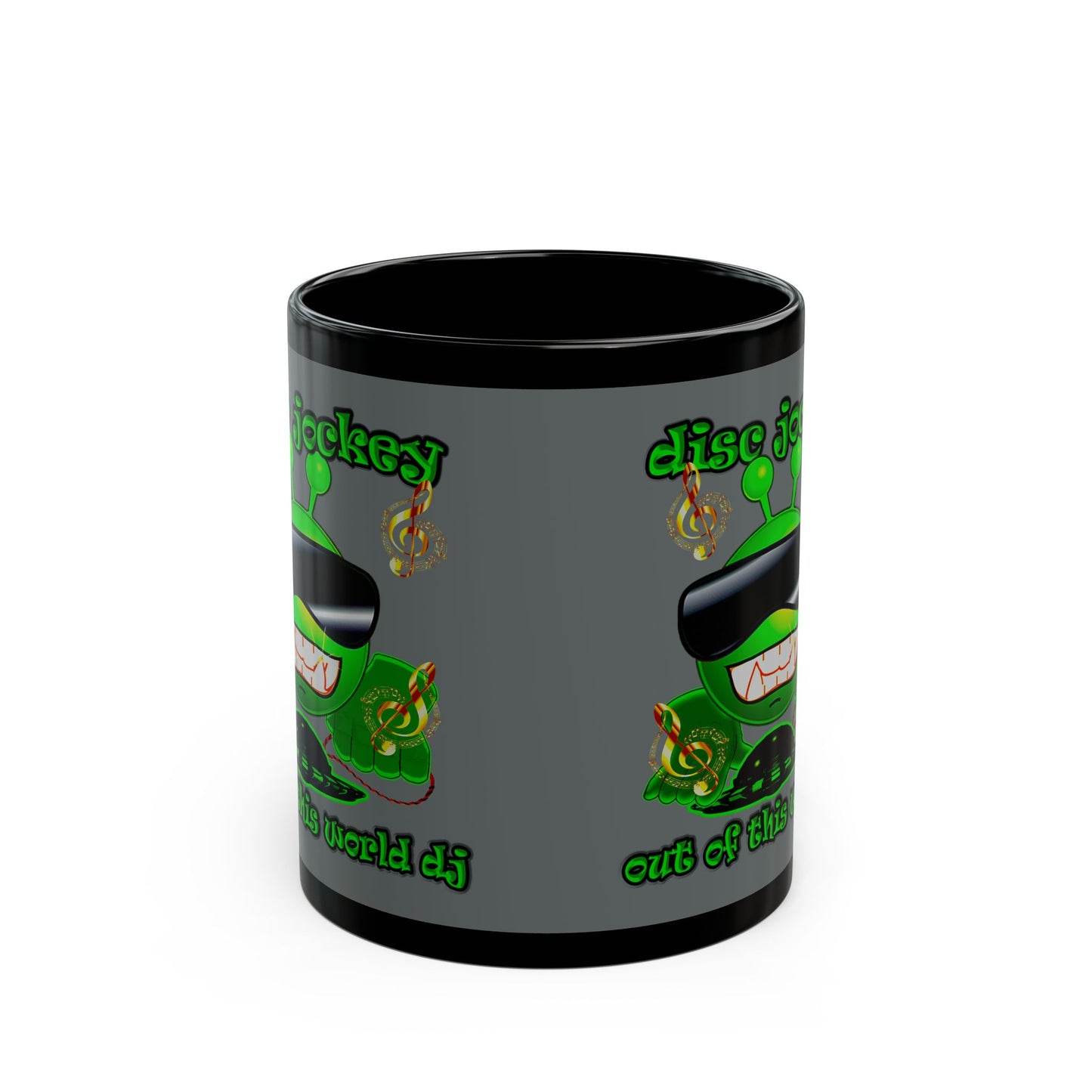 disc jockey - Black Mug (dark grey)