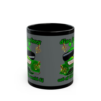 disc jockey - Black Mug (dark grey)