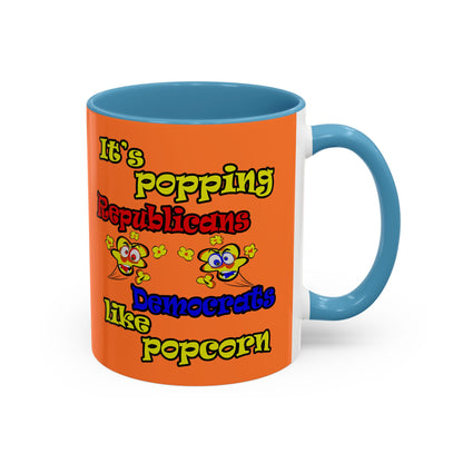popping like popcorn - Accent Mug (crusta)