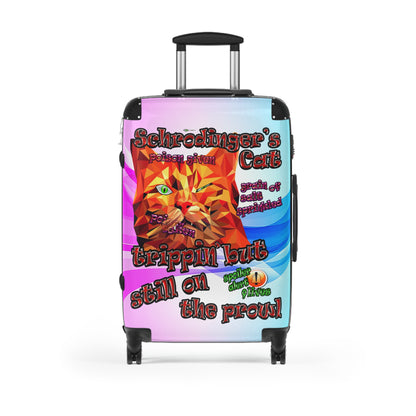 schrodinger's cat - Suitcase (light blue-pink wave)