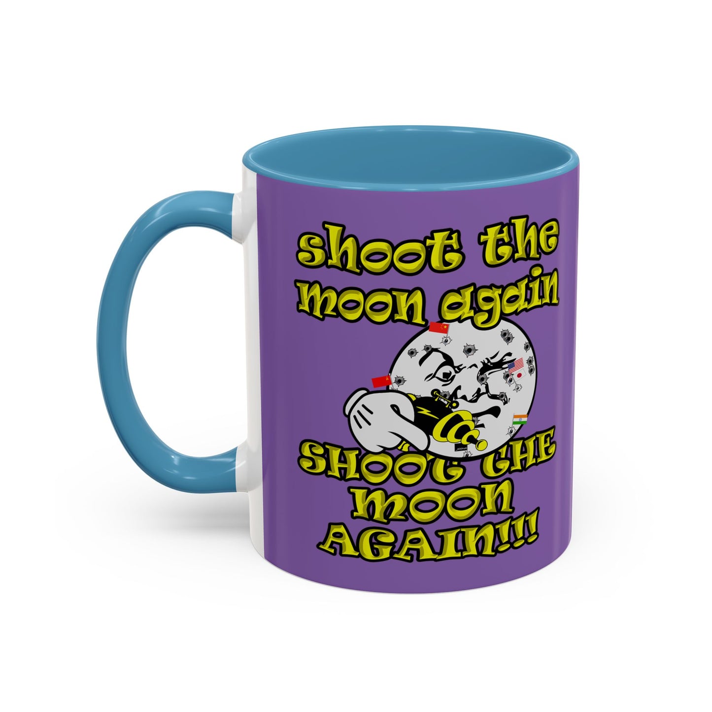 shoot the moon again - Accent Mug (light purple)