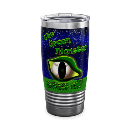 green monster - Ringneck Tumbler, 20oz ('snoops' background)
