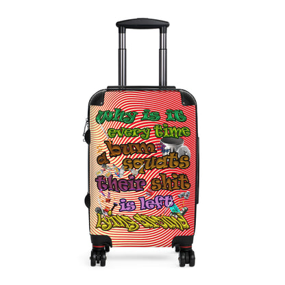 the bum's shit - Suitcase (yellow-orange wave)