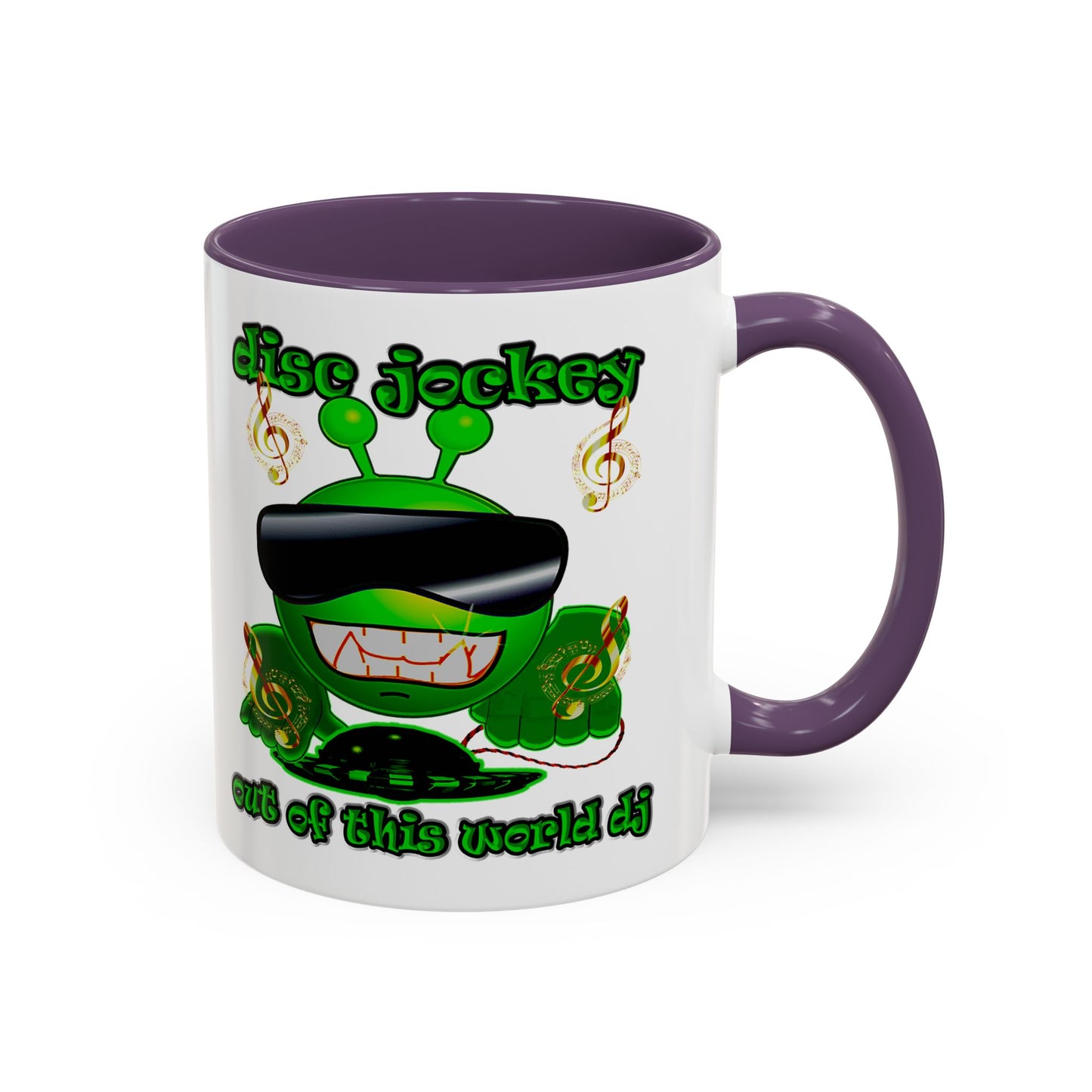 disc jockey - Accent Mug (white)