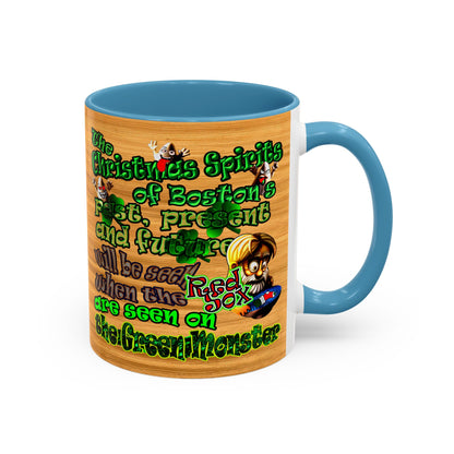 christmas spirits of boston - Accent Mug (butterscotch wood finish)
