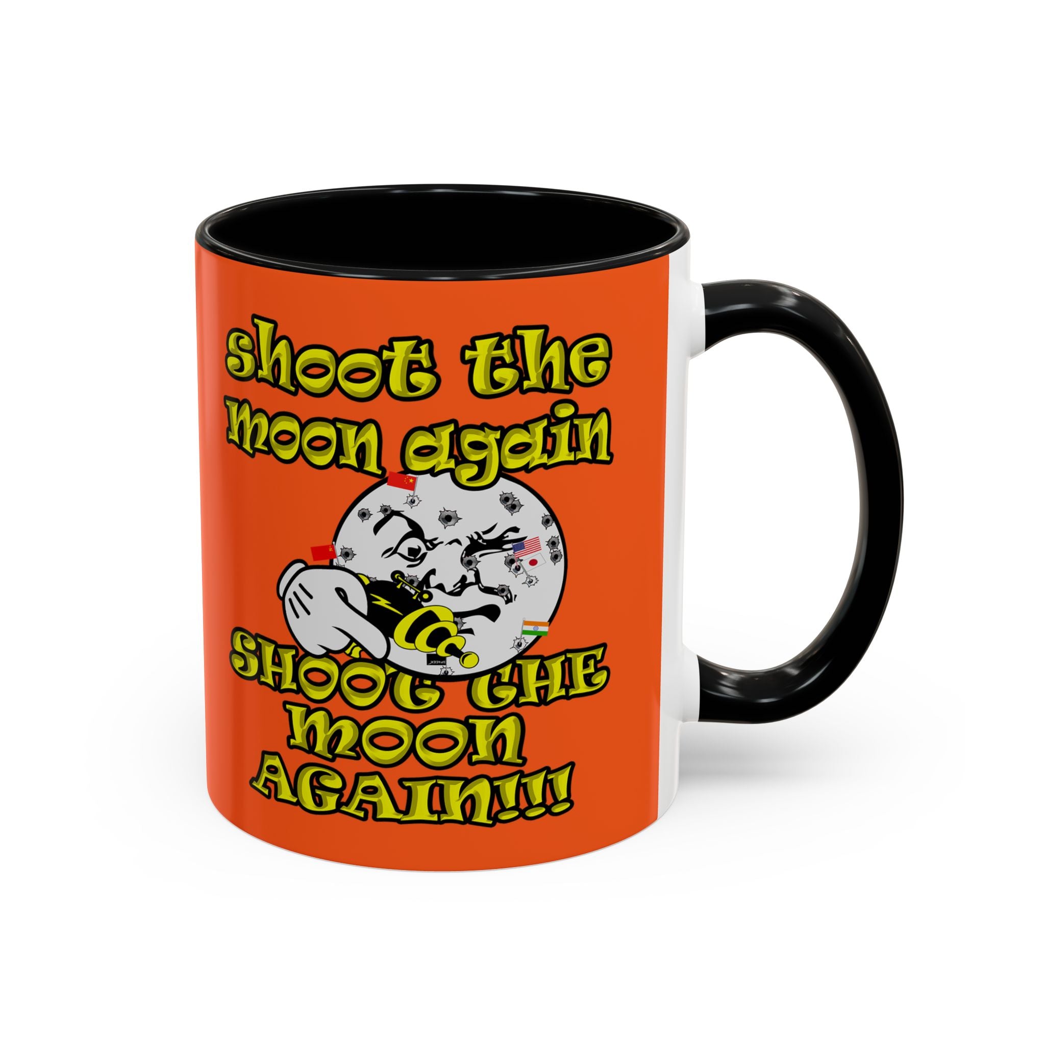 shoot the moon again - Accent Mug (orange)