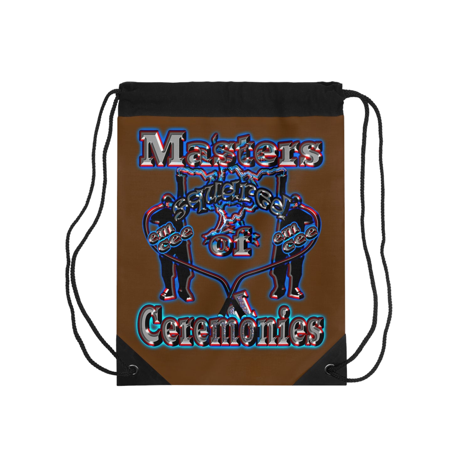 em cee squared - Drawstring Bag (brown)