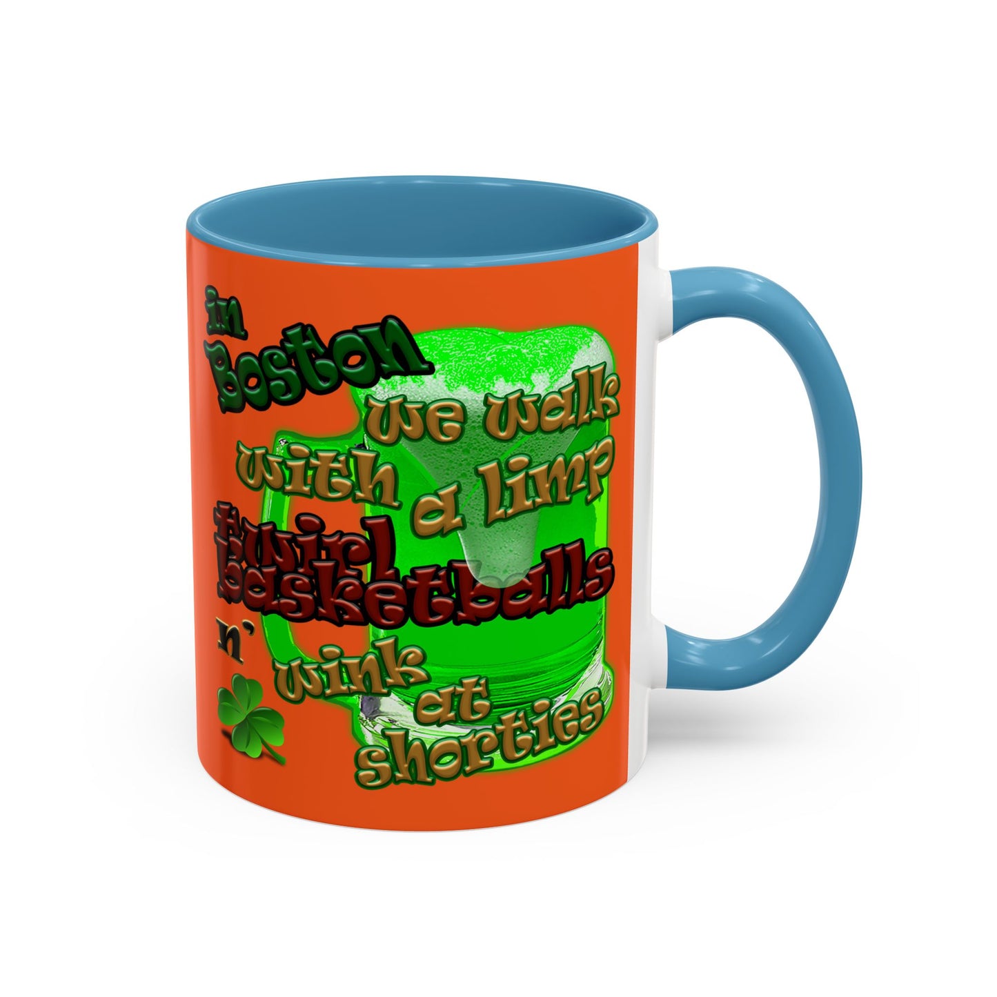 celtics logo - Accent Mug (orange)