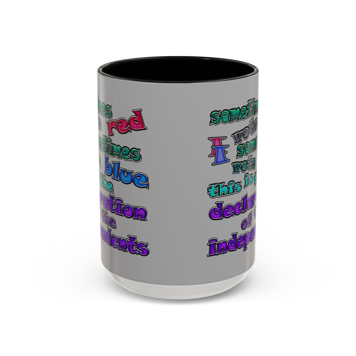 declaration of the independents - Accent Mug (light grey)