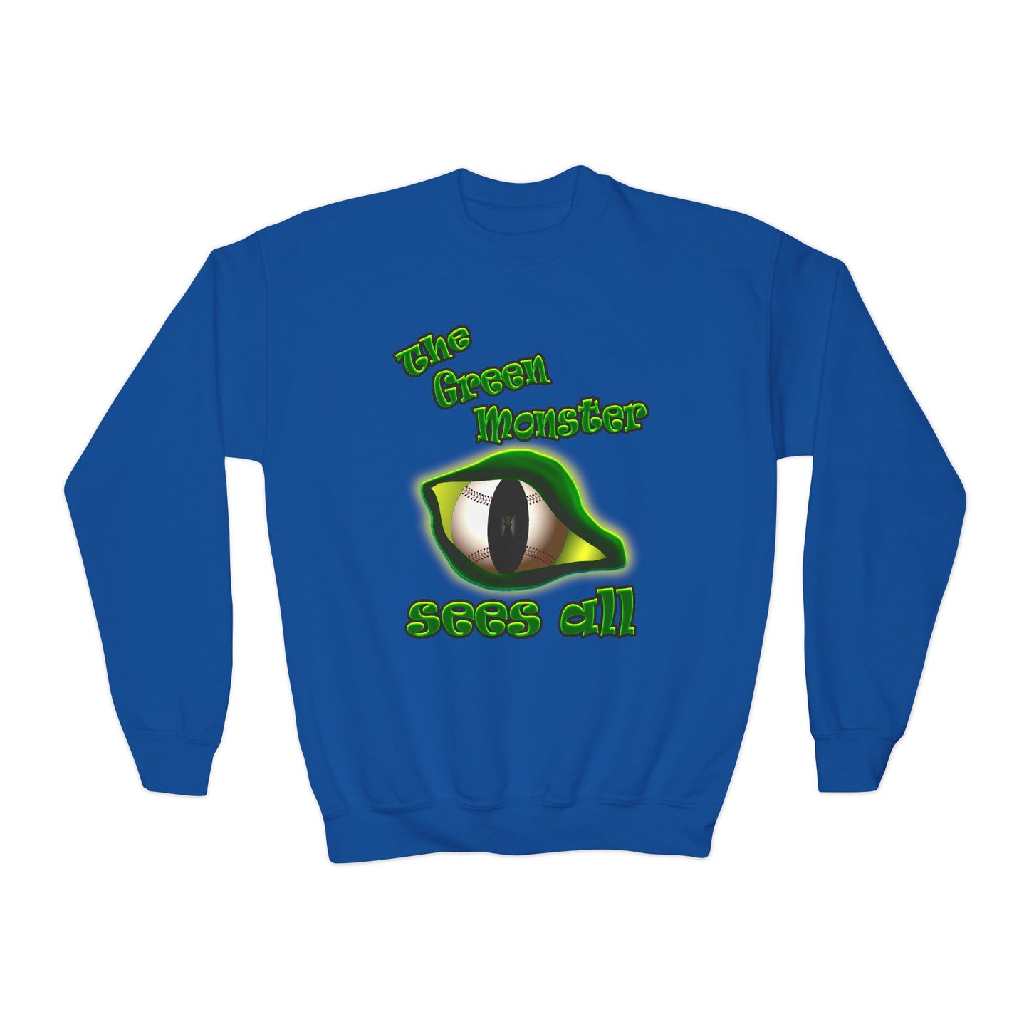 green monster - Youth Crewneck Sweatshirt