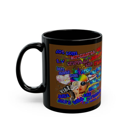 drop the beat - Black Mug (brown)