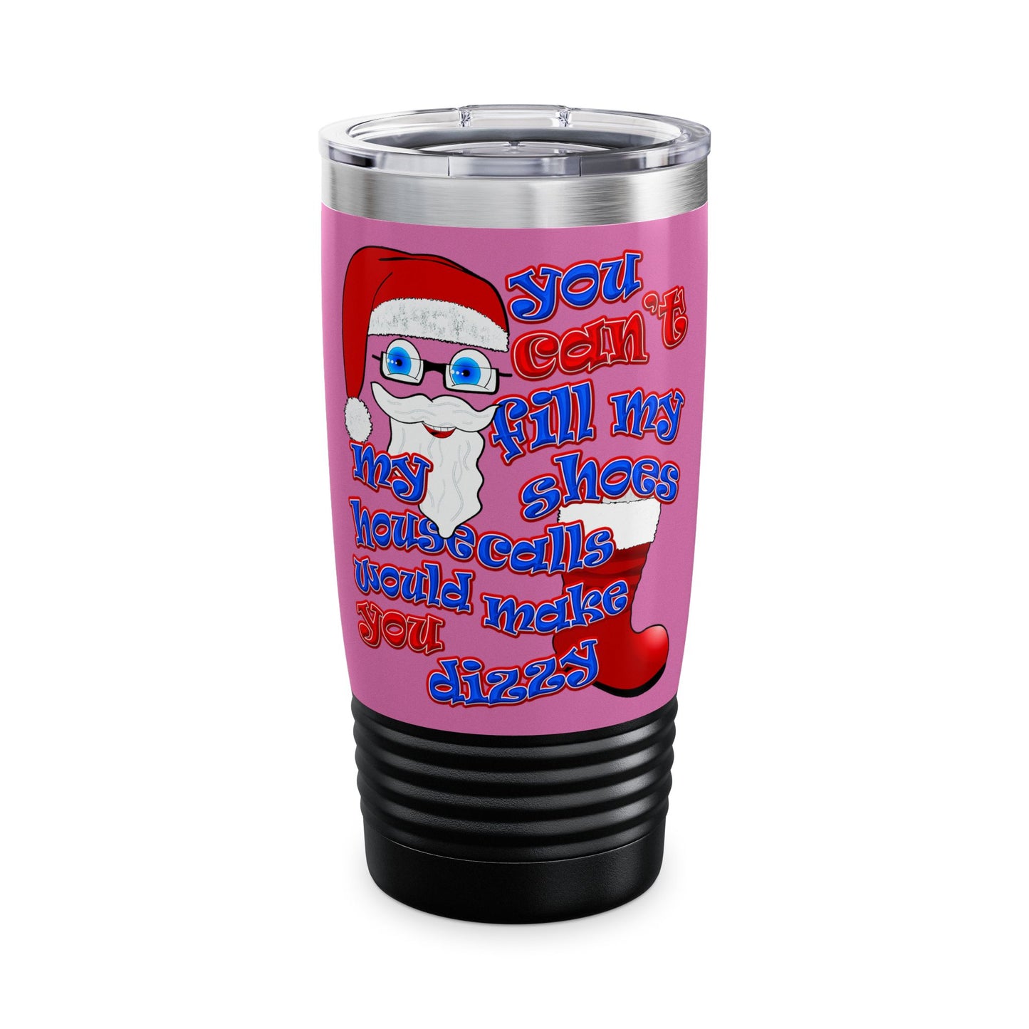 santa's shoes - Ringneck Tumbler, 20oz (light pink)