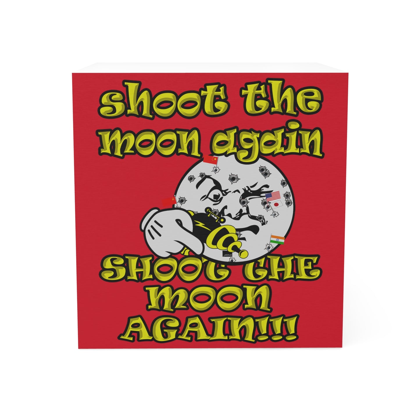 shoot the moon again - note cube (dark red)