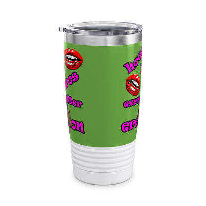 hoes b4 bros - Ringneck Tumbler, 20oz (green)