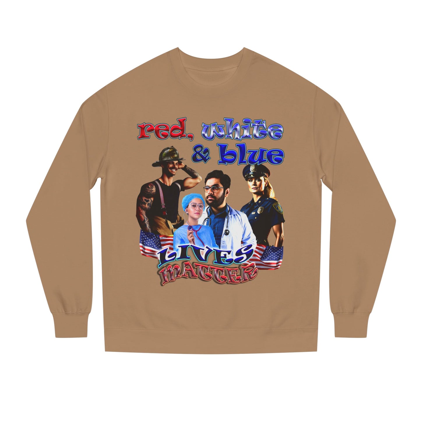rw&b lives matter - Unisex Crew Neck Sweatshirt