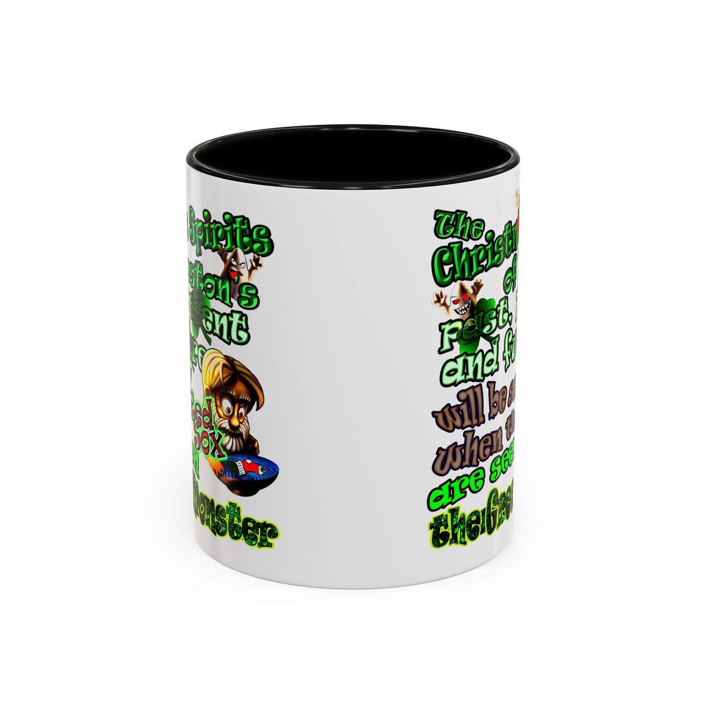 christmas spirits of boston - Accent Mug (white)