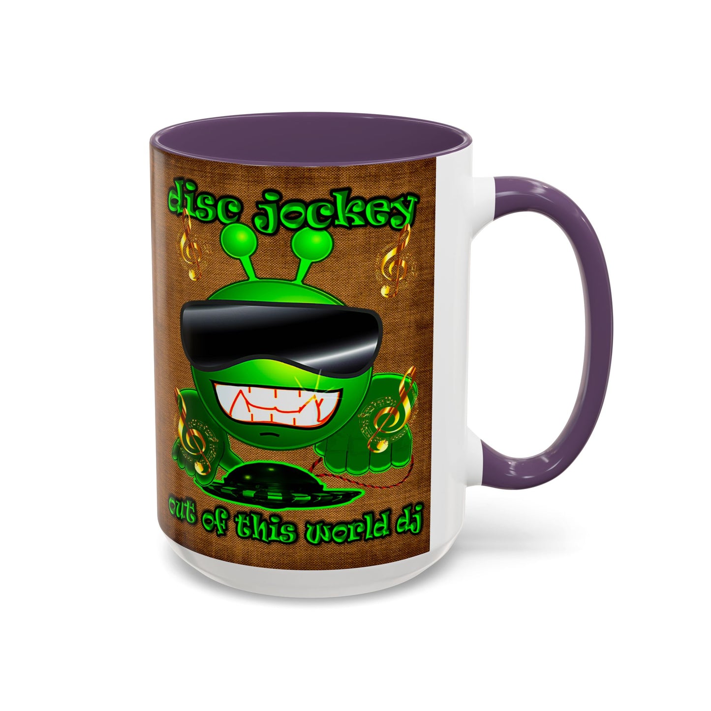 disc jockey - Accent Mug (brown papyrus)