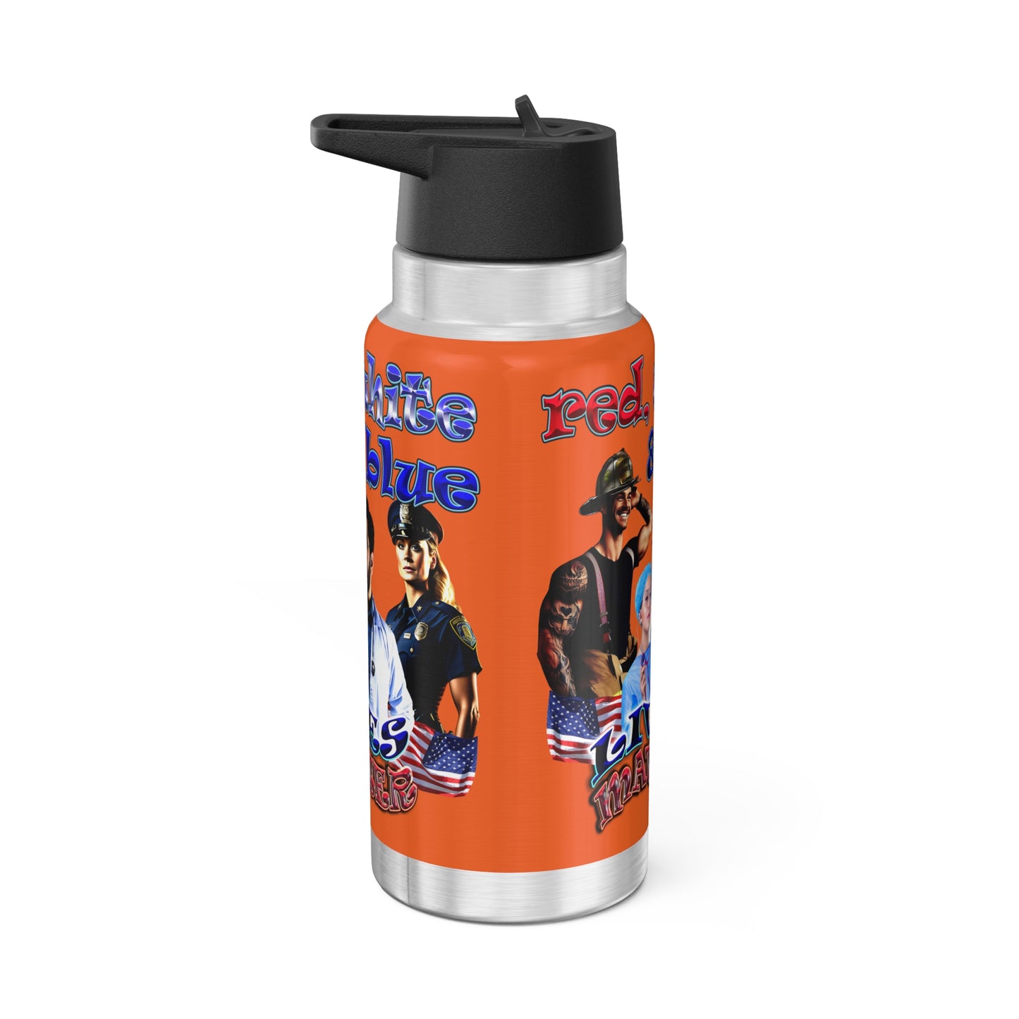 rw&b lives matter - Gator Tumbler, 32oz (orange)
