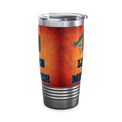 irrelevant - Ringneck Tumbler, 20oz (burnt orange)