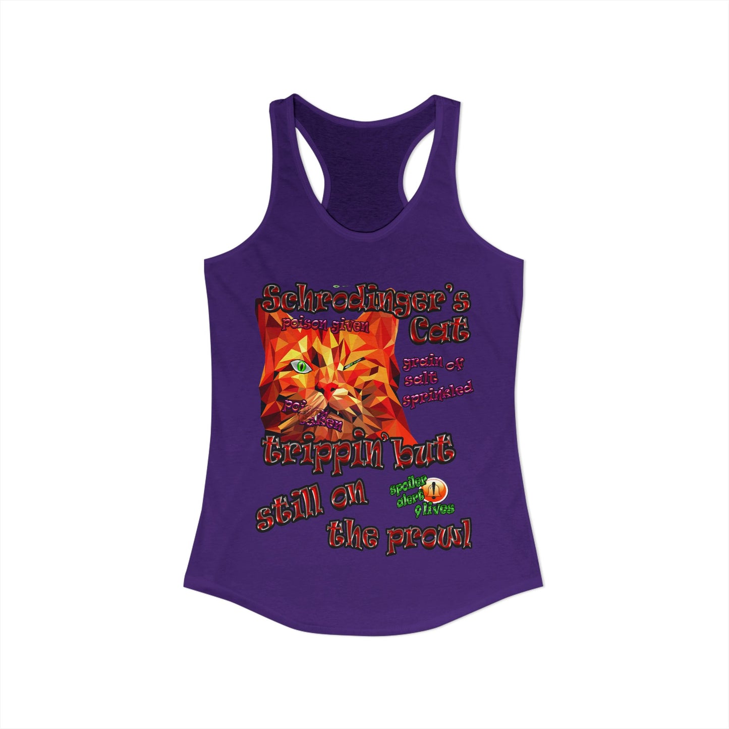 schrodinger's cat - Women's Ideal Racerback Tank