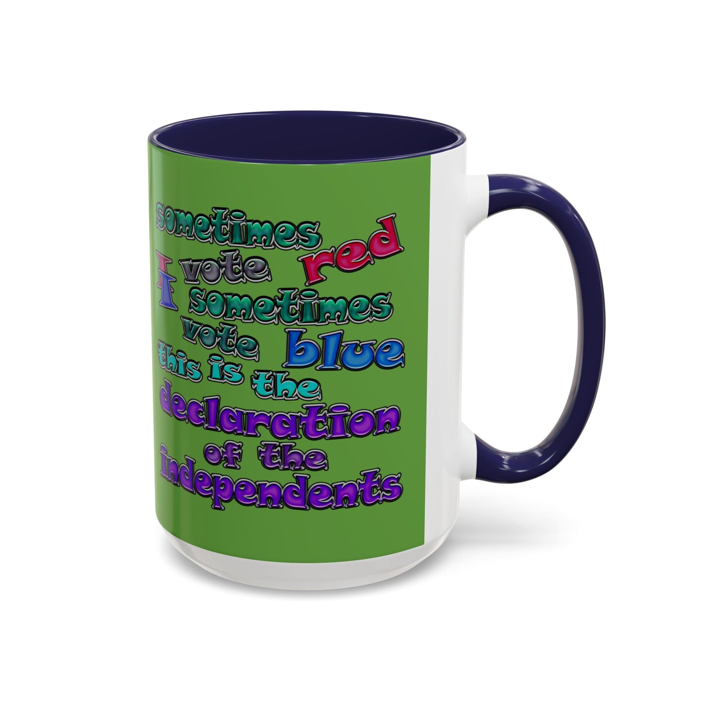 declaration of the independents - Accent Mug (green)