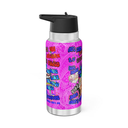 drop the beat - Gator Tumbler, 32oz  (pink swirl)