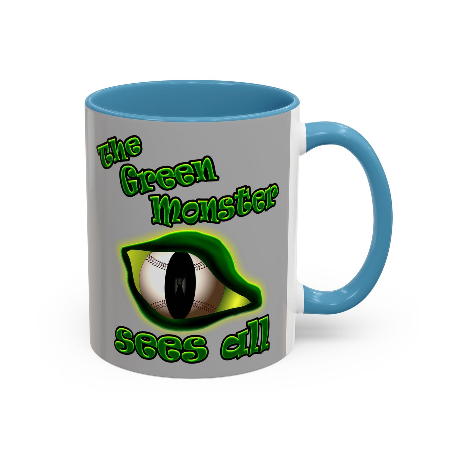 green monster - Accent Mug (light grey)