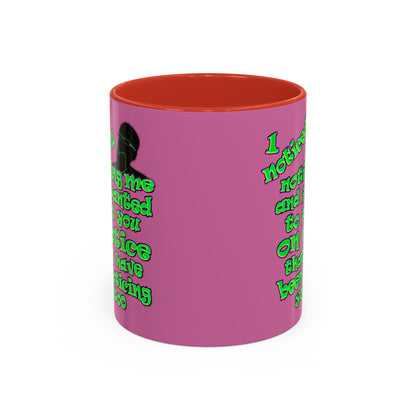 noticed you noticing - Accent Mug (light pink)