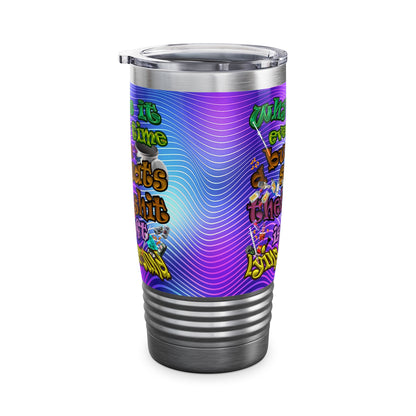the bum's shit - Ringneck Tumbler, 20oz (purple wave)