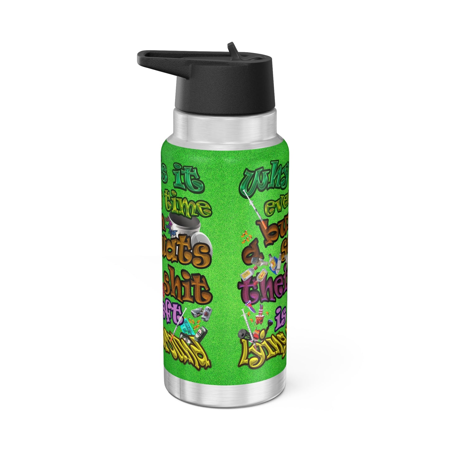 the bum's shit - Gator Tumbler, 32oz (green turf)