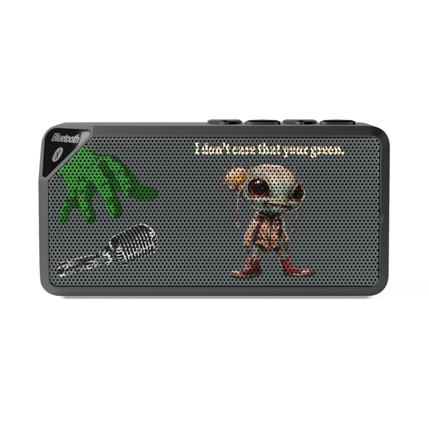I don't care that your green - Jabba Bluetooth Speaker (dark grey)