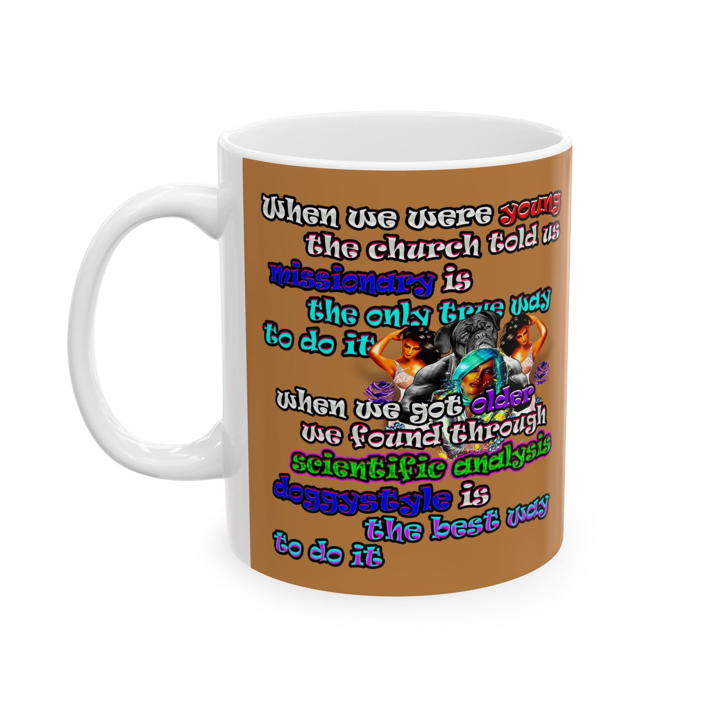 doggystyle - White Mug (light brown)