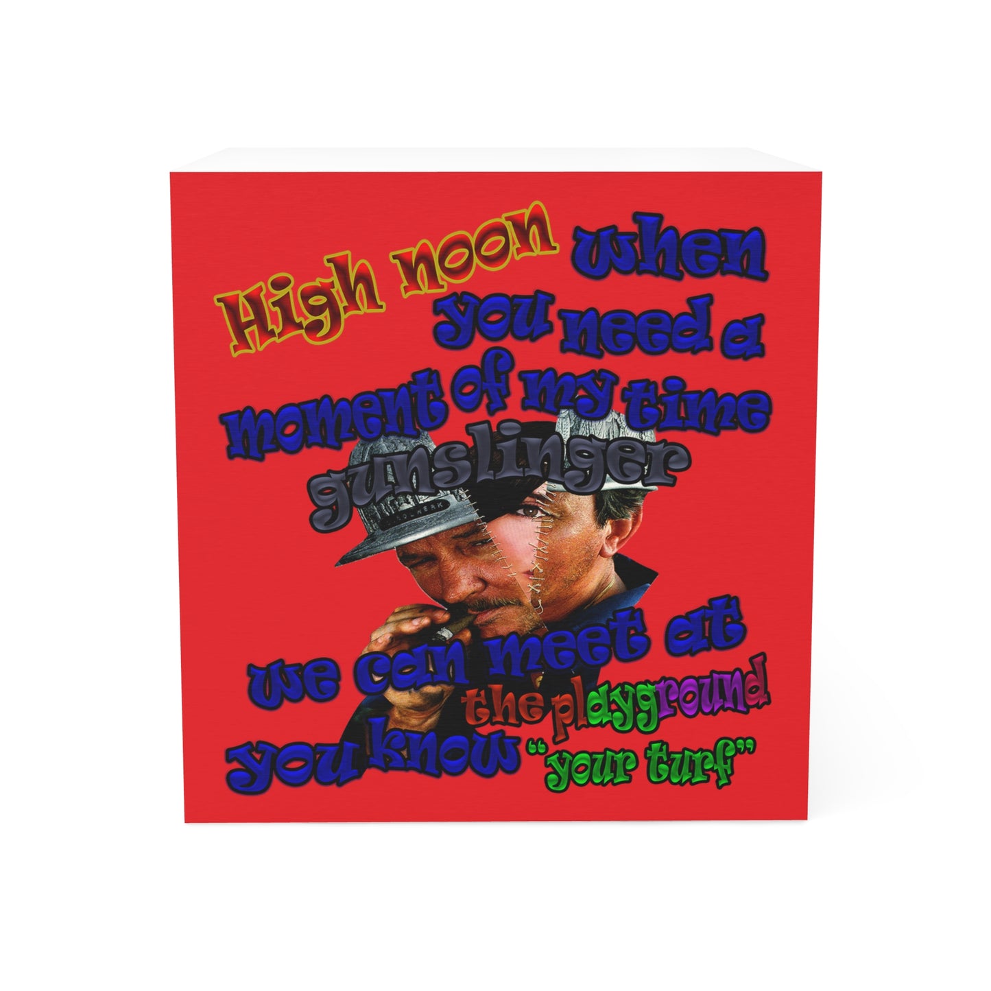 high noon - note cube (red)