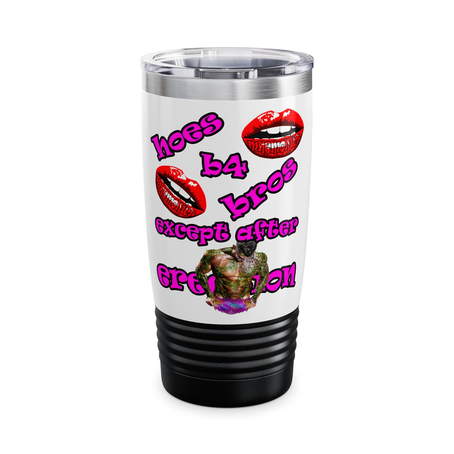hoes b4 bros - Ringneck Tumbler, 20oz (white)
