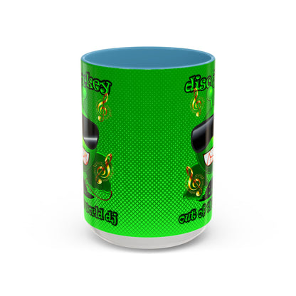 disc jockey - Accent Mug (logo green)