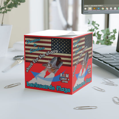 shoot for the stars - note cube (red)