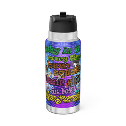the bum's shit - Gator Tumbler, 32oz (purple wave)
