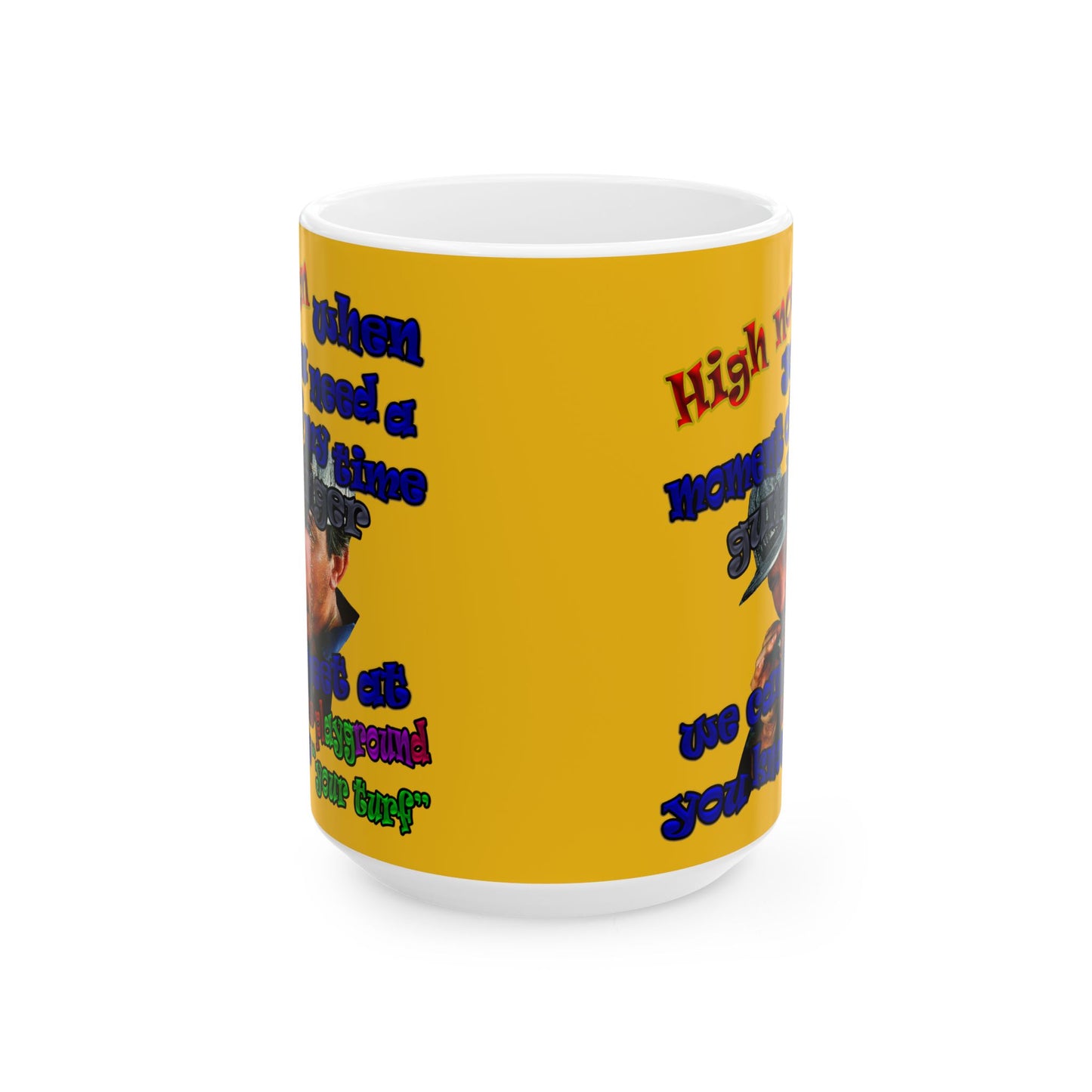 high noon - White Mug (yellow)