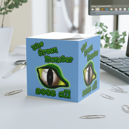 green monster - note cube (light blue)
