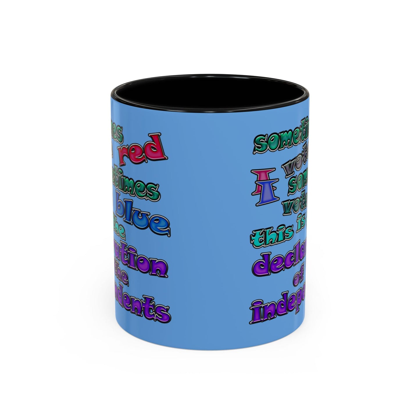 declaration of the independents - Accent Mug (light blue)