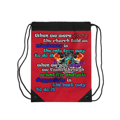 doggystyle - Drawstring Bag (dark red)
