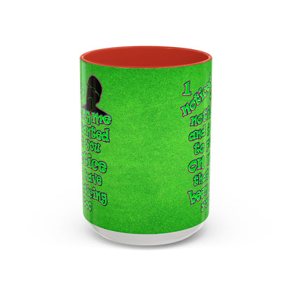 noticed you noticing - Accent Mug (green turf)