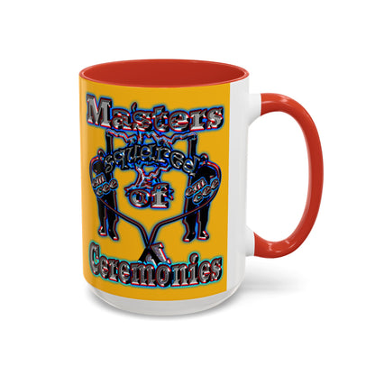 em cee squared - Accent Mug (yellow)