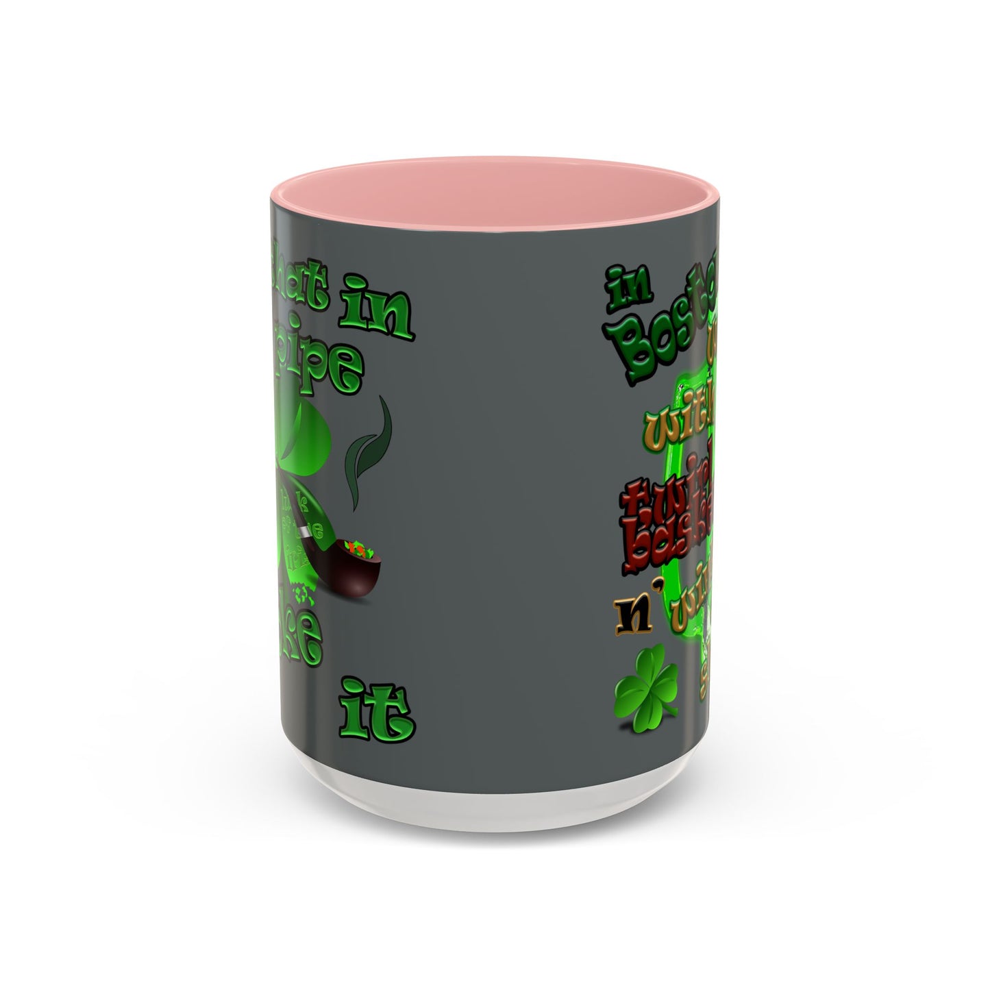 celtics logo - Accent Mug (dark grey)
