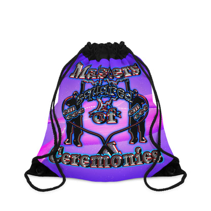 em cee squared - Drawstring Bag (purple-pink wave)