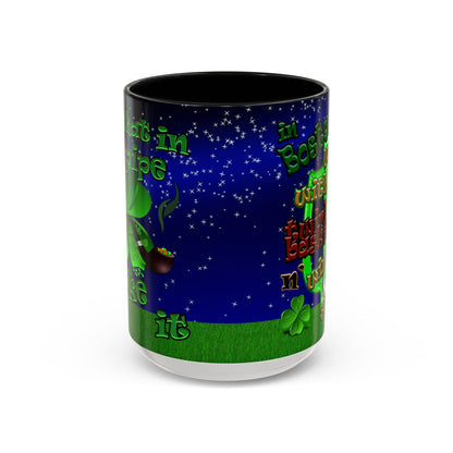 celtics logo - Accent Mug ('snoops' background)