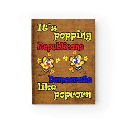 popping like popcorn - journal-blank (brown papyrus)