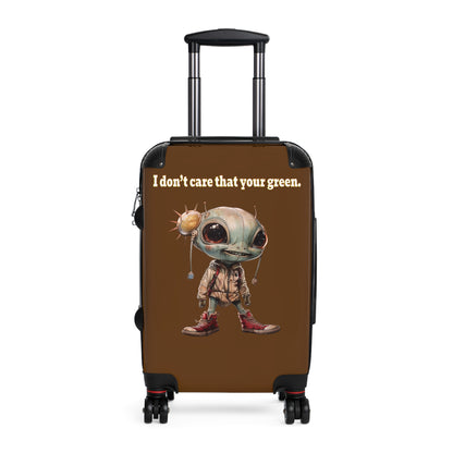 I don't care that your green - Suitcase (brown)