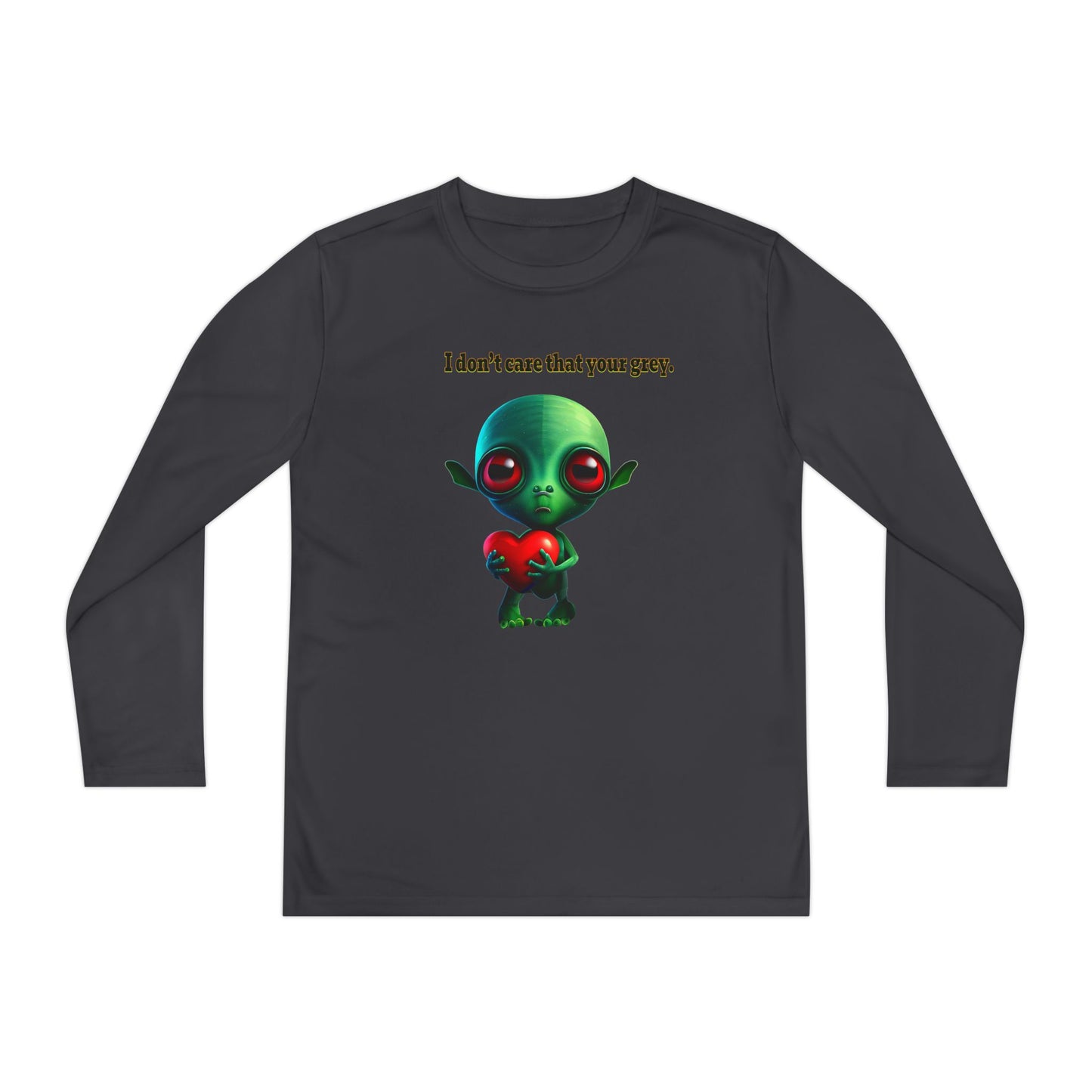 I don't care that your grey - Youth Long Sleeve Competitor Tee